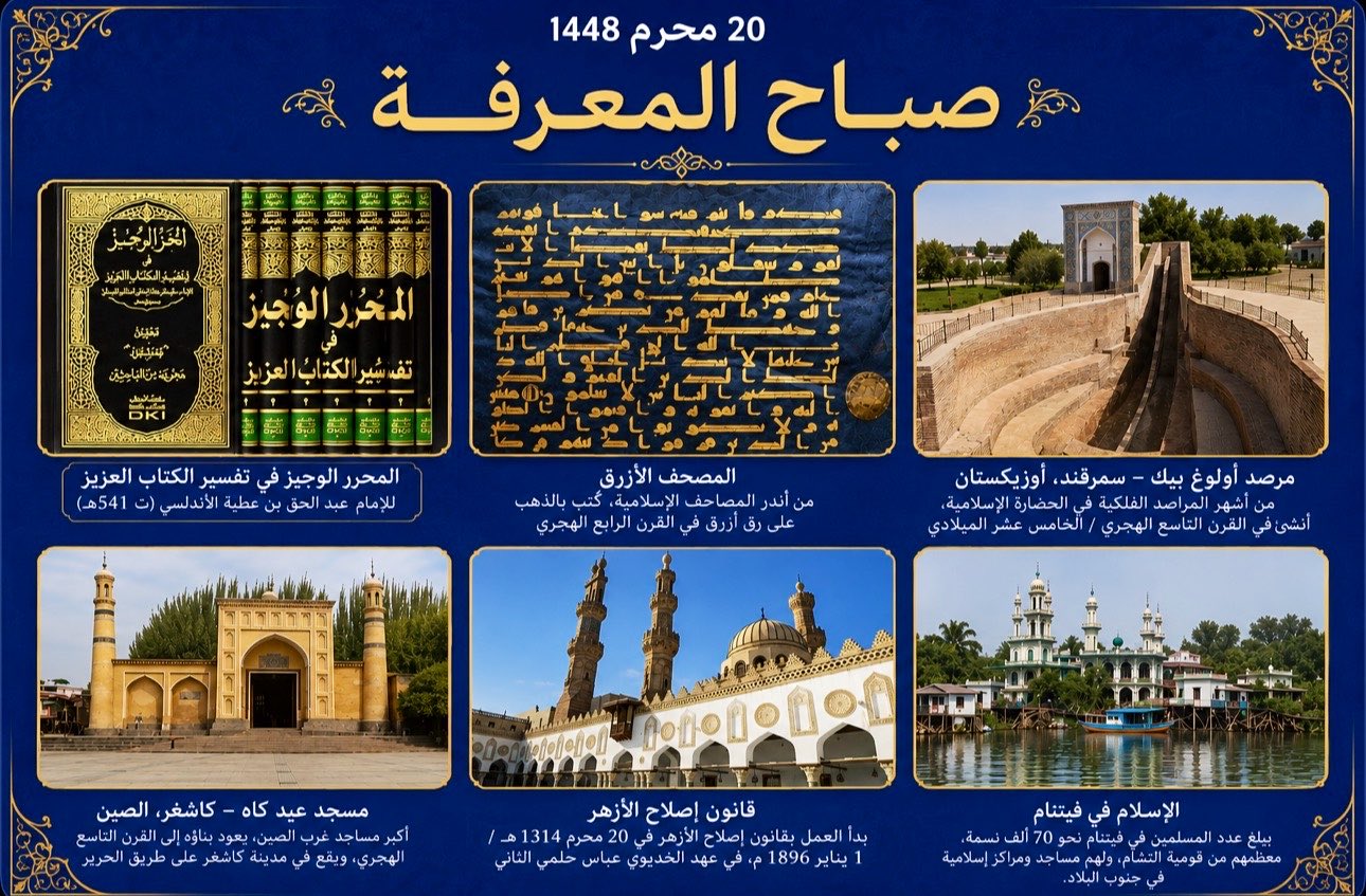 صباح المعرفة — 20 محرم 1448هـ