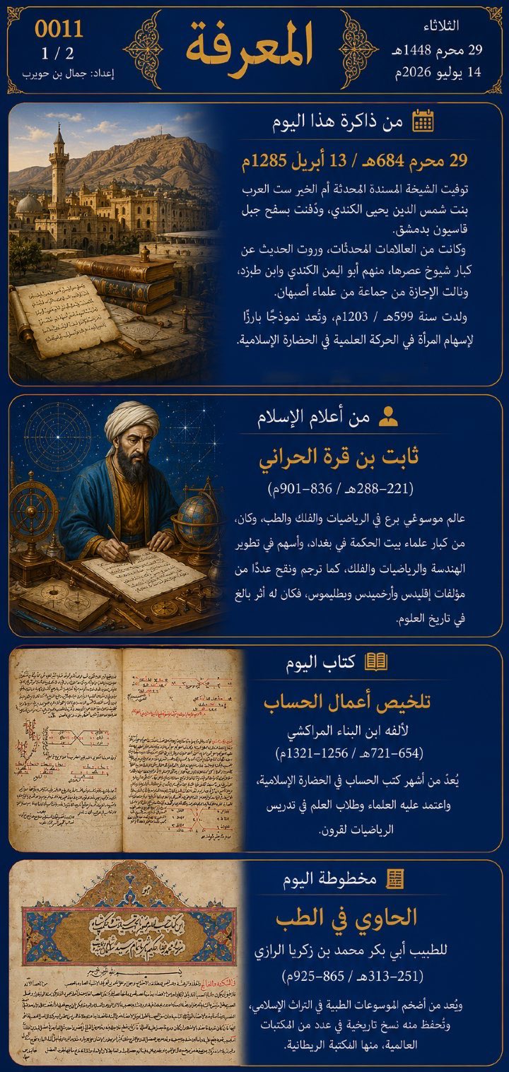 صباح المعرفة — 29 محرم 1448هـ