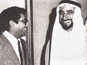 الشيخ زايد وحديث باسم مع سيف غباش