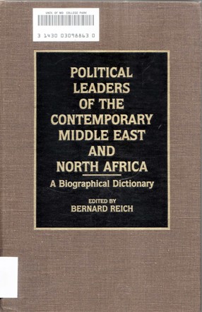 POLITICAL LEADERS OF THE CONTEMPORARY MIDDLE EAST AND NORTH AFRICA