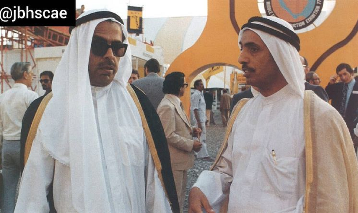 معالي جمعة الماجد وسيف الغرير رحمه الله  في عام 1977
