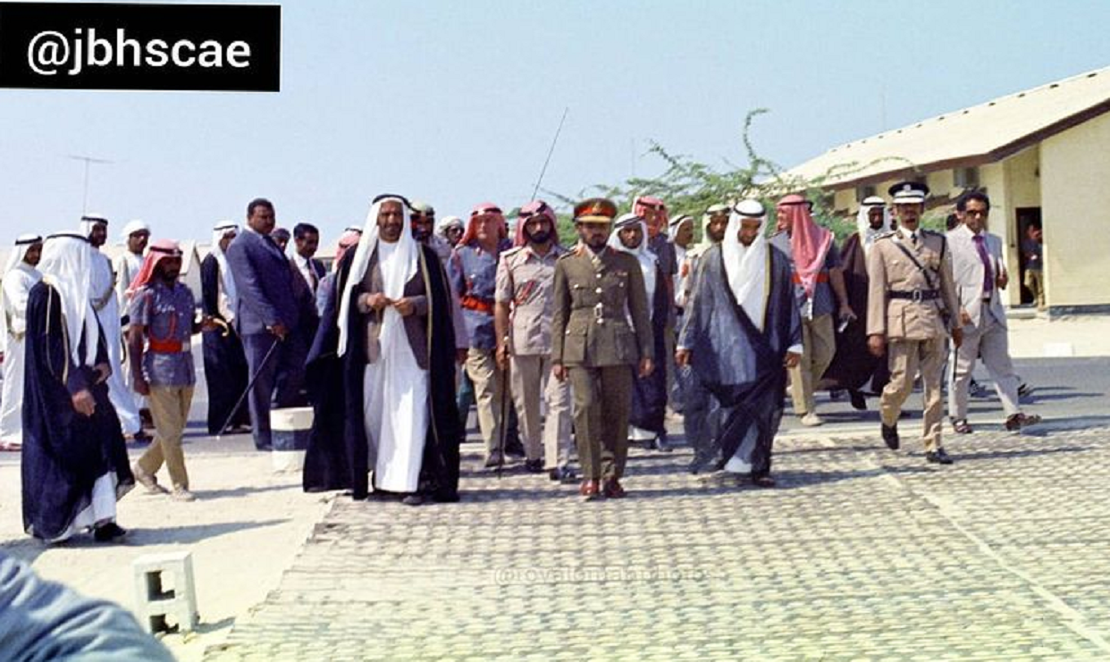 أول زيارة للسلطان قابوس بن سعيد طيب الله ثراه إلى دولة الإمارات عام 1973م