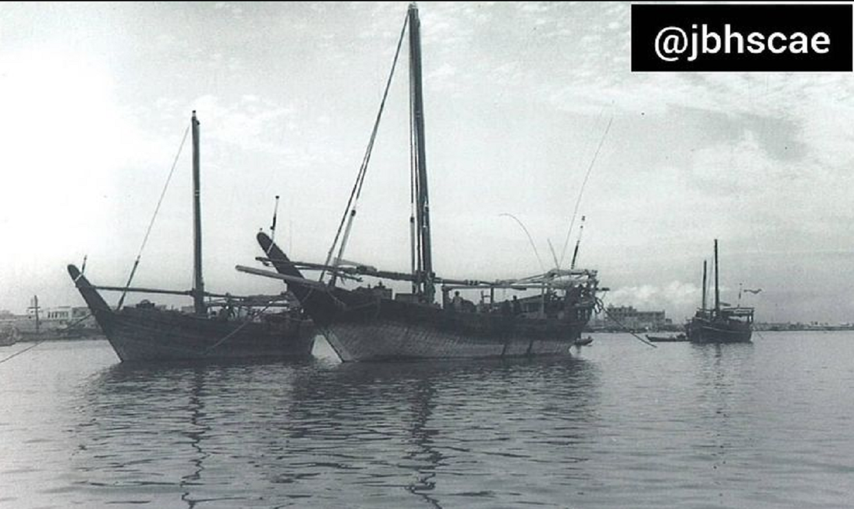 ميناء دبي سنة 1960م